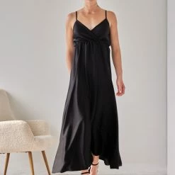 Νέος 🤩 The Fashion Project Φόρεμα μάξι σατέν με άνοιγμα - Μαύρο 🥰 7 Νέος 🤩 The Fashion Project Φόρεμα μάξι σατέν με άνοιγμα - Μαύρο 🥰 -Φορέματα Εκπτώσεις forema maksi saten me anoigma 107042 6l9s