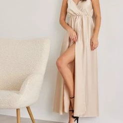 Προώθηση ❤️ The Fashion Project Φόρεμα μάξι σατέν με άνοιγμα - Άμμου ⌛ 7 Προώθηση ❤️ The Fashion Project Φόρεμα μάξι σατέν με άνοιγμα - Άμμου ⌛ -Φορέματα Εκπτώσεις forema maksi saten me anoigma 107043 cy2e