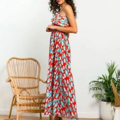 Τοπ 10 😉 The Fashion Project Εμπριμέ φόρεμα με βολάν στον ώμο - Κόκκινο ❤️ 9 Τοπ 10 😉 The Fashion Project Εμπριμέ φόρεμα με βολάν στον ώμο - Κόκκινο ❤️ -Φορέματα Εκπτώσεις forema maxi me entono print 105410 w509