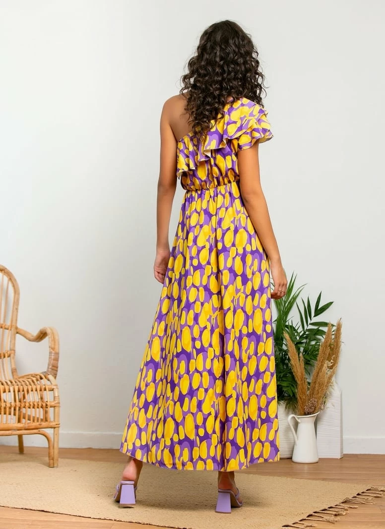 Κουπόνι 🌟 The Fashion Project Εμπριμέ φόρεμα με βολάν στον ώμο - Κίτρινο 🎁 5 Κουπόνι 🌟 The Fashion Project Εμπριμέ φόρεμα με βολάν στον ώμο - Κίτρινο 🎁 - Image 5