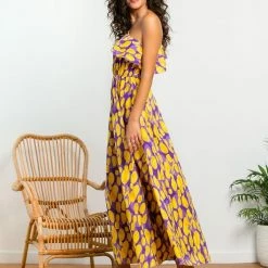 Κουπόνι 🌟 The Fashion Project Εμπριμέ φόρεμα με βολάν στον ώμο - Κίτρινο 🎁 8 Κουπόνι 🌟 The Fashion Project Εμπριμέ φόρεμα με βολάν στον ώμο - Κίτρινο 🎁 -Φορέματα Εκπτώσεις forema maxi me entono print 105411 wbcy