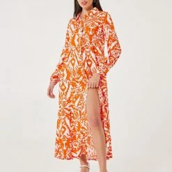 Καλύτερη πώληση 😍 Noobass Εμπριμέ φόρεμα με κουμπιά - Πορτοκαλί 😀 11 Καλύτερη πώληση 😍 Noobass Εμπριμέ φόρεμα με κουμπιά - Πορτοκαλί 😀 -Φορέματα Εκπτώσεις forema maxi me koumpia 101927 oyv5