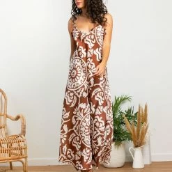 Best Pirce 🧨 The Fashion Project Εμπριμέ φόρεμα με μικρό βολάν - Καφέ 😀 13 Best Pirce 🧨 The Fashion Project Εμπριμέ φόρεμα με μικρό βολάν - Καφέ 😀 -Φορέματα Εκπτώσεις forema maxi me mikro volan 105305 94kk