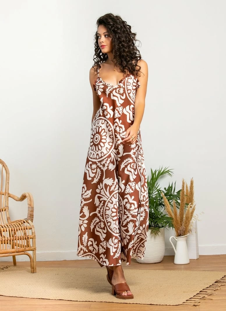 Best Pirce 🧨 The Fashion Project Εμπριμέ φόρεμα με μικρό βολάν - Καφέ 😀 6 Best Pirce 🧨 The Fashion Project Εμπριμέ φόρεμα με μικρό βολάν - Καφέ 😀 - Image 6