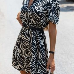 Η καλύτερη συμφωνία 😉 The Fashion Project Εμπριμέ φόρεμα με βολάν - Zebra 🎁 -Φορέματα Εκπτώσεις forema me animal print 106313 5llw