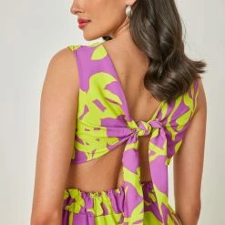 Η καλύτερη συμφωνία 💯 The Fashion Project Φλοράλ φόρεμα με άνοιγματα - Κίτρινο ⭐ -Φορέματα Εκπτώσεις forema me cut outs kai kriko 103687 dy0b