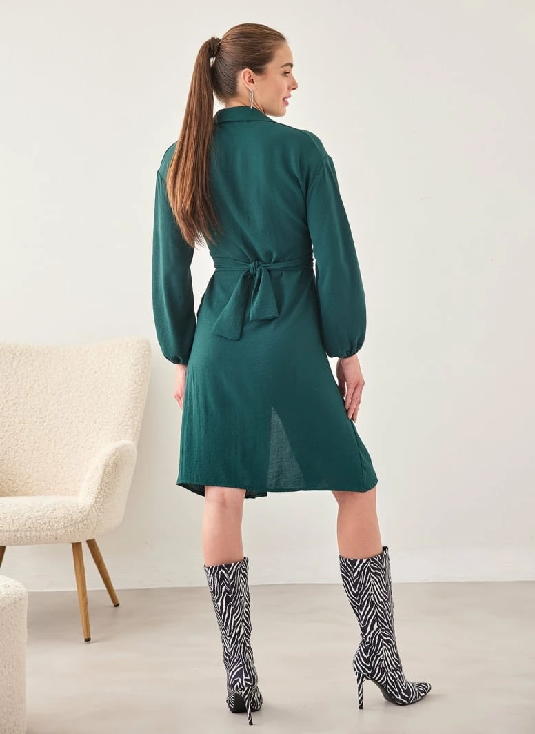 Η καλύτερη συμφωνία 🎁 The Fashion Project Φόρεμα με δέσιμο και σούρες - Κυπαρισσί 😀 3 Η καλύτερη συμφωνία 🎁 The Fashion Project Φόρεμα με δέσιμο και σούρες - Κυπαρισσί 😀 - Image 3