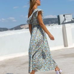 Πολύ καλή προσφορά ✔️ The Fashion Project Εμπριμέ φόρεμα με έναν ώμο - Γκρι ✔️ -Φορέματα Εκπτώσεις forema me enan wmo kai volan 105414 xcn4