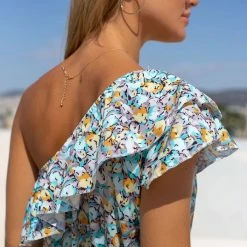 Πολύ καλή προσφορά ✔️ The Fashion Project Εμπριμέ φόρεμα με έναν ώμο - Γκρι ✔️ -Φορέματα Εκπτώσεις forema me enan wmo kai volan 105414 z7fk