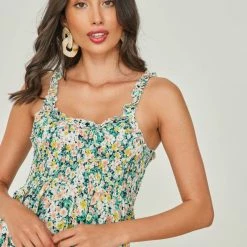 Πολύ καλή προσφορά 🥰 The Fashion Project Φλοράλ φόρεμα με Frilled σχέδιο - Πράσινο 💯 10 Πολύ καλή προσφορά 🥰 The Fashion Project Φλοράλ φόρεμα με Frilled σχέδιο - Πράσινο 💯 -Φορέματα Εκπτώσεις forema me frilled sxedio sto mpousto 102489 xkc8