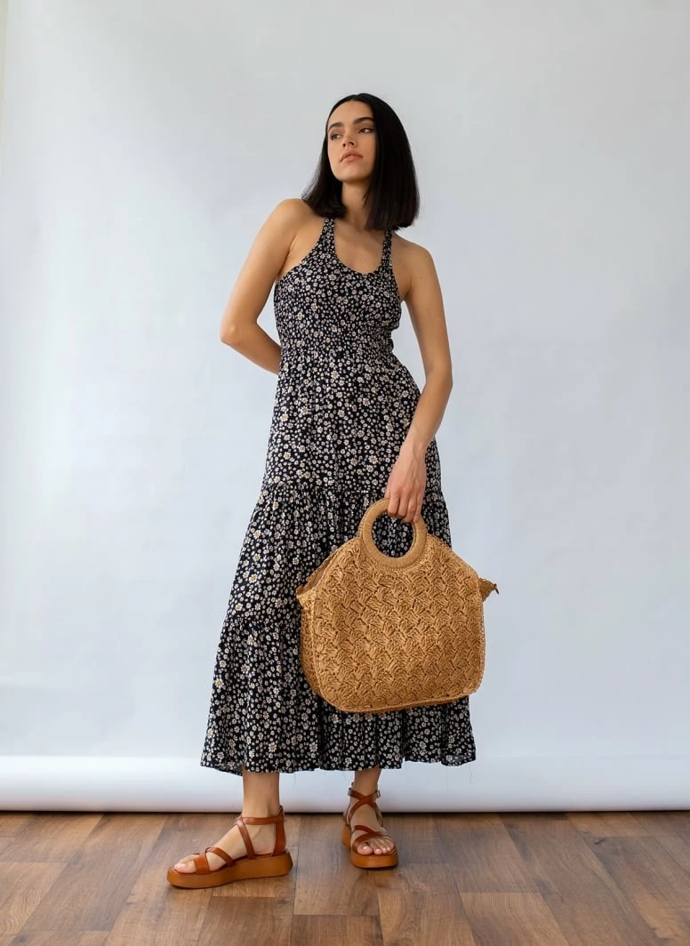 Προϋπολογισμός 🔥 The Fashion Project Φλοράλ φόρεμα με Halter λαιμόκοψη - Μαύρο ✔️ 6 Προϋπολογισμός 🔥 The Fashion Project Φλοράλ φόρεμα με Halter λαιμόκοψη - Μαύρο ✔️ - Image 6