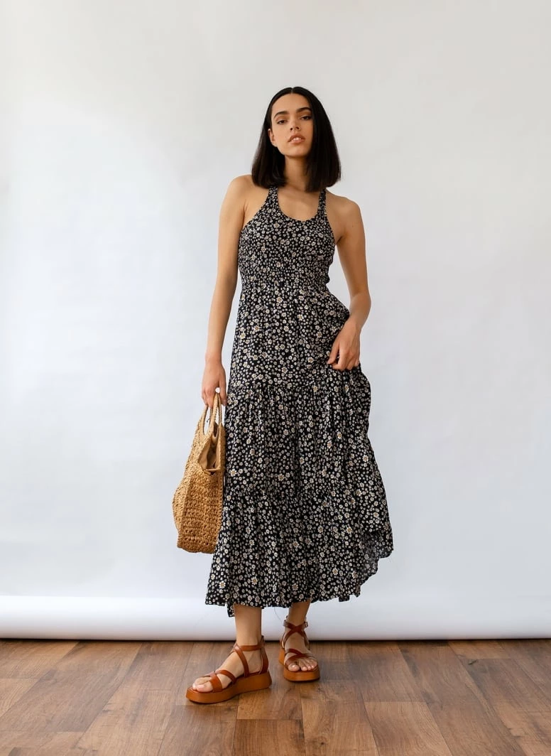 Προϋπολογισμός 🔥 The Fashion Project Φλοράλ φόρεμα με Halter λαιμόκοψη - Μαύρο ✔️ 9 Προϋπολογισμός 🔥 The Fashion Project Φλοράλ φόρεμα με Halter λαιμόκοψη - Μαύρο ✔️ - Image 9