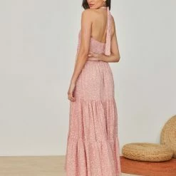 Καλύτερες κριτικές για 🧨 The Fashion Project Φλοράλ φόρεμα με Halter λαιμόκοψη - Ροδακινί 🧨 -Φορέματα Εκπτώσεις forema me halter laimokopsi 102359 2623