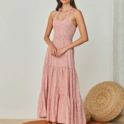 Καλύτερες κριτικές για 🧨 The Fashion Project Φλοράλ φόρεμα με Halter λαιμόκοψη - Ροδακινί 🧨 -Φορέματα Εκπτώσεις forema me halter laimokopsi 102359 bw6f