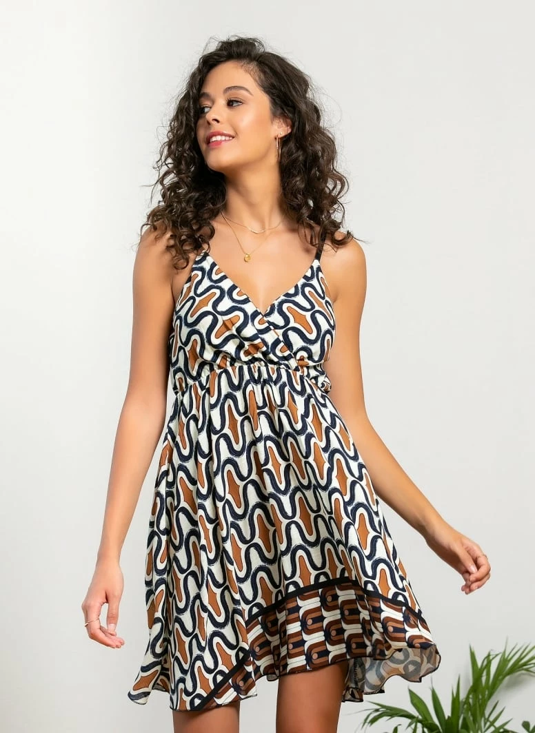 Αγορά ⭐ The Fashion Project Εμπριμέ φόρεμα με κρουαζέ μπούστο - Μπλε σκούρο 😍 5 Αγορά ⭐ The Fashion Project Εμπριμέ φόρεμα με κρουαζέ μπούστο - Μπλε σκούρο 😍 - Image 5