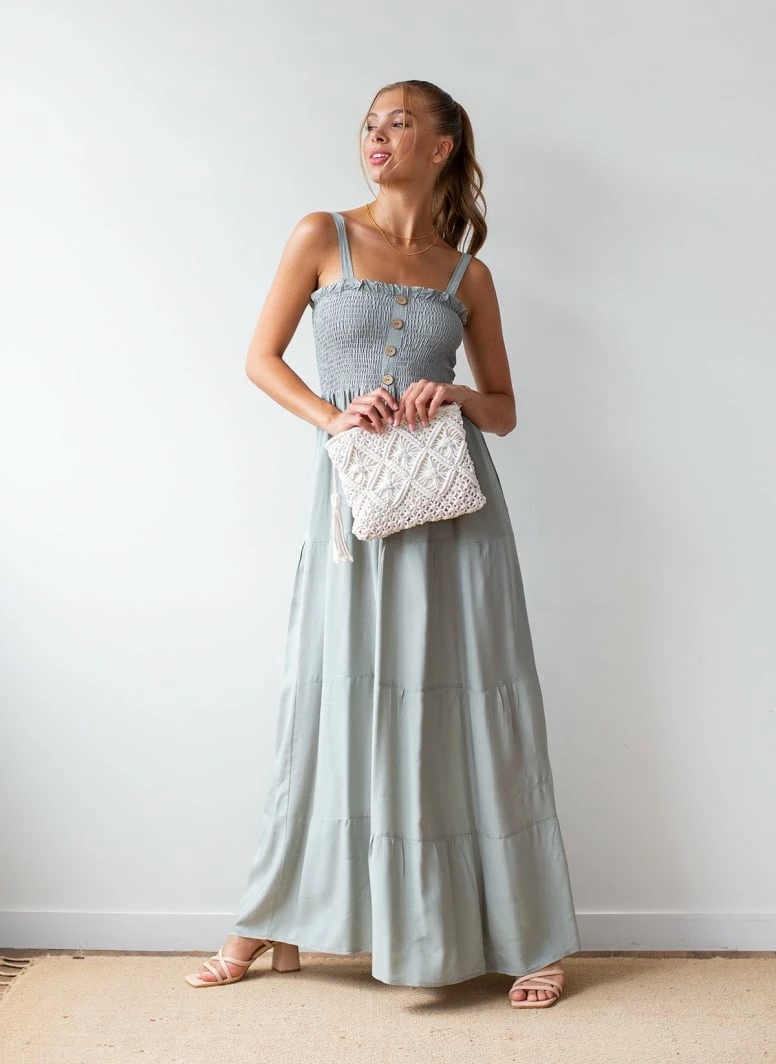 Εξοδος 💯 The Fashion Project Φόρεμα με ξύλινα κουμπιά - Χακί 🤩 3 Εξοδος 💯 The Fashion Project Φόρεμα με ξύλινα κουμπιά - Χακί 🤩 - Image 3