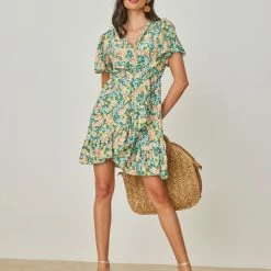 Best Pirce 👍 The Fashion Project Φλοράλ φόρεμα κρουαζέ - Πράσινο 😍 8 Best Pirce 👍 The Fashion Project Φλοράλ φόρεμα κρουαζέ - Πράσινο 😍 -Φορέματα Εκπτώσεις forema me louloudia kai volan 102589 4ldo