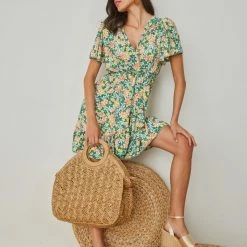 Best Pirce 👍 The Fashion Project Φλοράλ φόρεμα κρουαζέ - Πράσινο 😍 9 Best Pirce 👍 The Fashion Project Φλοράλ φόρεμα κρουαζέ - Πράσινο 😍 -Φορέματα Εκπτώσεις forema me louloudia kai volan 102589 gz5b