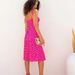 Εξοδος 🔥 The Fashion Project Φλοράλ φόρεμα σατέν - Φούξια 🎁 14 Εξοδος 🔥 The Fashion Project Φλοράλ φόρεμα σατέν - Φούξια 🎁 -Φορέματα Εκπτώσεις forema midi saten me deta rantakia 104601 c857