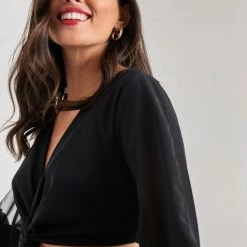 Εκπτωση 🥰 The Fashion Project Φόρεμα μίνι με Cut Outs στη μέση - Μαύρο 🤩 -Φορέματα Εκπτώσεις forema mini me cut outs sti mesi 108523 3ksu