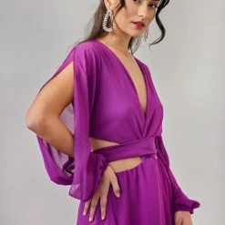 Αγορά 🛒 The Fashion Project Φόρεμα μίνι με Cut Outs στη μέση - Magenta ⭐ -Φορέματα Εκπτώσεις forema mini me cut outs sti mesi 108525 trua