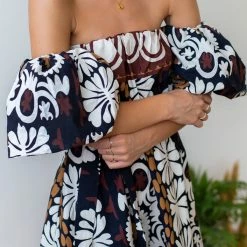 Προώθηση ⌛ The Fashion Project Εμπριμέ φόρεμα με φουσκωτά μανίκια - Μαύρο 😀 -Φορέματα Εκπτώσεις forema mini me fouskwta manikia 105153 i6sg