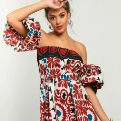 Αγορά 🎁 The Fashion Project Εμπριμέ φόρεμα με φουσκωτά μανίκια - Multi 😉 -Φορέματα Εκπτώσεις forema mini me fouskwta manikia 105154 630u