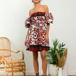 Αγορά 🎁 The Fashion Project Εμπριμέ φόρεμα με φουσκωτά μανίκια - Multi 😉 -Φορέματα Εκπτώσεις forema mini me fouskwta manikia 105154 8di5