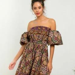 Προϋπολογισμός 😍 The Fashion Project Εμπριμέ φόρεμα Strapless - Multi 🧨