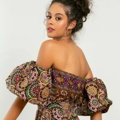 Προϋπολογισμός 😍 The Fashion Project Εμπριμέ φόρεμα Strapless - Multi 🧨 -Φορέματα Εκπτώσεις forema mini me gewmetrika sximata 105156 su7d