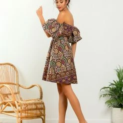 Προϋπολογισμός 😍 The Fashion Project Εμπριμέ φόρεμα Strapless - Multi 🧨 -Φορέματα Εκπτώσεις forema mini me gewmetrika sximata 105156 tel0