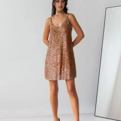 Φτηνός 🔔 The Fashion Project Φόρεμα μίνι με παγιέτες - Μπεζ 🛒 -Φορέματα Εκπτώσεις forema mini me pagietes 106829 w1d0