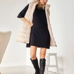 Εκπτωση 👏 Φόρεμα μίνι Oversized NAIBA 402.161 - Μαύρο ✨ -Φορέματα Εκπτώσεις forema mini oversized naiba 402161 108322 abkx