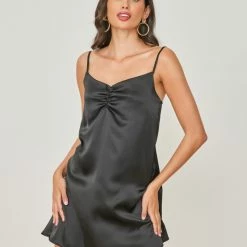 Πολύ καλή προσφορά 🎉 The Fashion Project Φόρεμα μίνι σατέν - Μαύρο ⭐