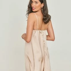 ΧΟΝΔΡΙΚΟ ΕΜΠΟΡΙΟ ❤️ The Fashion Project Φόρεμα μίνι σατέν - Σομόν 🔔 -Φορέματα Εκπτώσεις forema mini saten 103283 ozr5