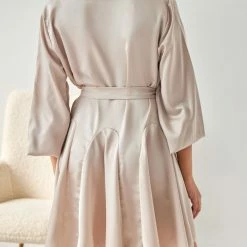 ΧΟΝΔΡΙΚΟ ΕΜΠΟΡΙΟ ✔️ The Fashion Project Φόρεμα μίνι σατέν με κουμπιά - Άμμου 🥰 -Φορέματα Εκπτώσεις forema mini saten me koumpia 107604 jas2