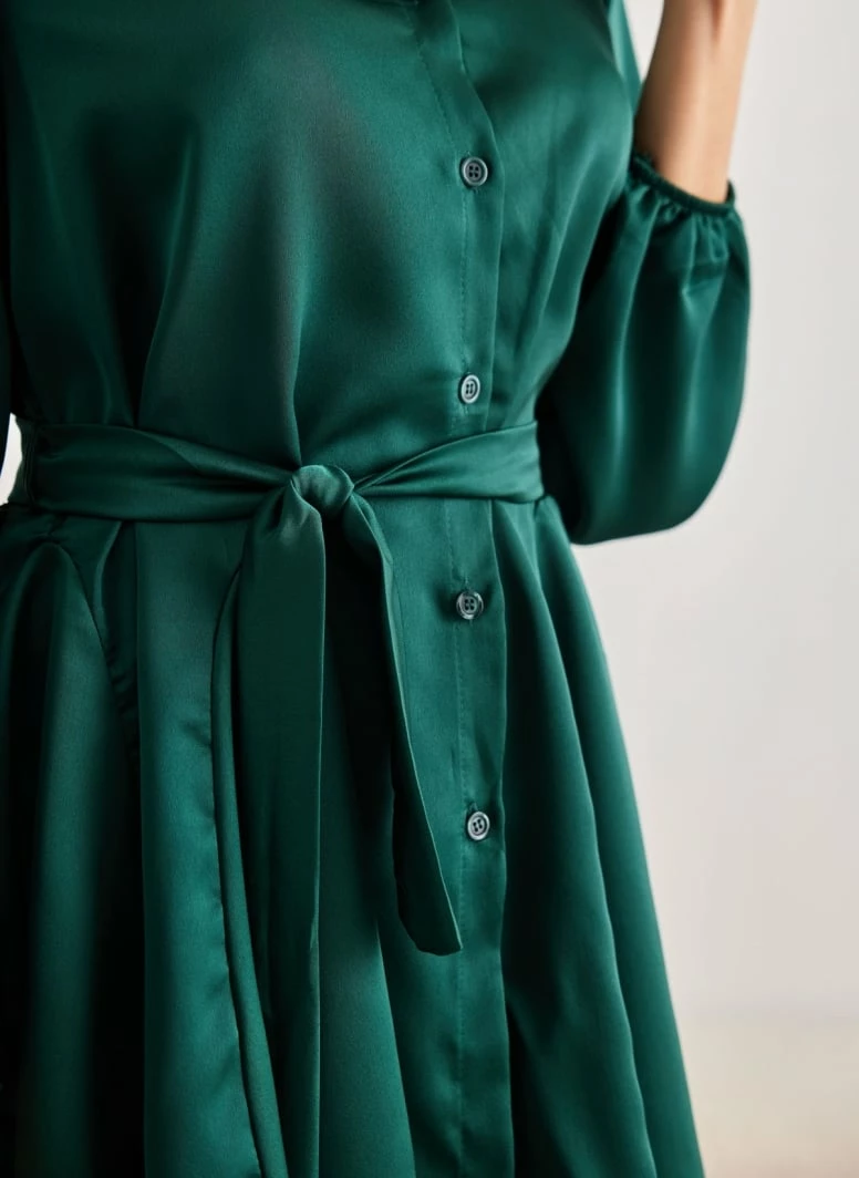 Συμφωνίες 💯 The Fashion Project Φόρεμα μίνι σατέν με κουμπιά - Κυπαρισσί 😉 1 Συμφωνίες 💯 The Fashion Project Φόρεμα μίνι σατέν με κουμπιά - Κυπαρισσί 😉