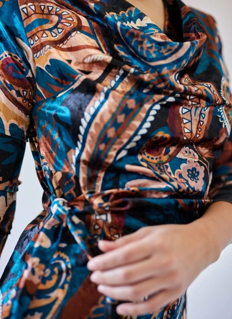 Συμφωνίες 🧨 The Fashion Project Εμπριμέ φόρεμα Velvet - Multi 👍 2 Συμφωνίες 🧨 The Fashion Project Εμπριμέ φόρεμα Velvet - Multi 👍 - Image 2