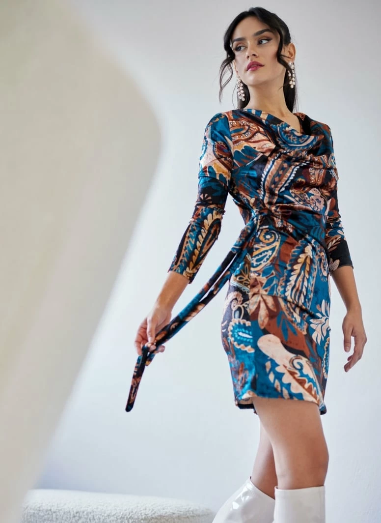 Συμφωνίες 🧨 The Fashion Project Εμπριμέ φόρεμα Velvet - Multi 👍 1 Συμφωνίες 🧨 The Fashion Project Εμπριμέ φόρεμα Velvet - Multi 👍