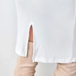 Φτηνός 😉 The Fashion Project Φόρεμα μίντι με ριπ ύφανση NAIBA 402.237 - Λευκό 🎉 -Φορέματα Εκπτώσεις forema minti me rimp ufansi naiba 402237 108312 6k19