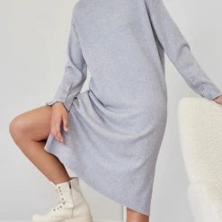 Ολοκαίνουργιο 😉 The Fashion Project Πλεκτό φόρεμα με κουμπιά στα μανίκια - Γκρι 😉 6 Ολοκαίνουργιο 😉 The Fashion Project Πλεκτό φόρεμα με κουμπιά στα μανίκια - Γκρι 😉 -Φορέματα Εκπτώσεις forema plekto me koumpia sta manikia 107648 mrvo