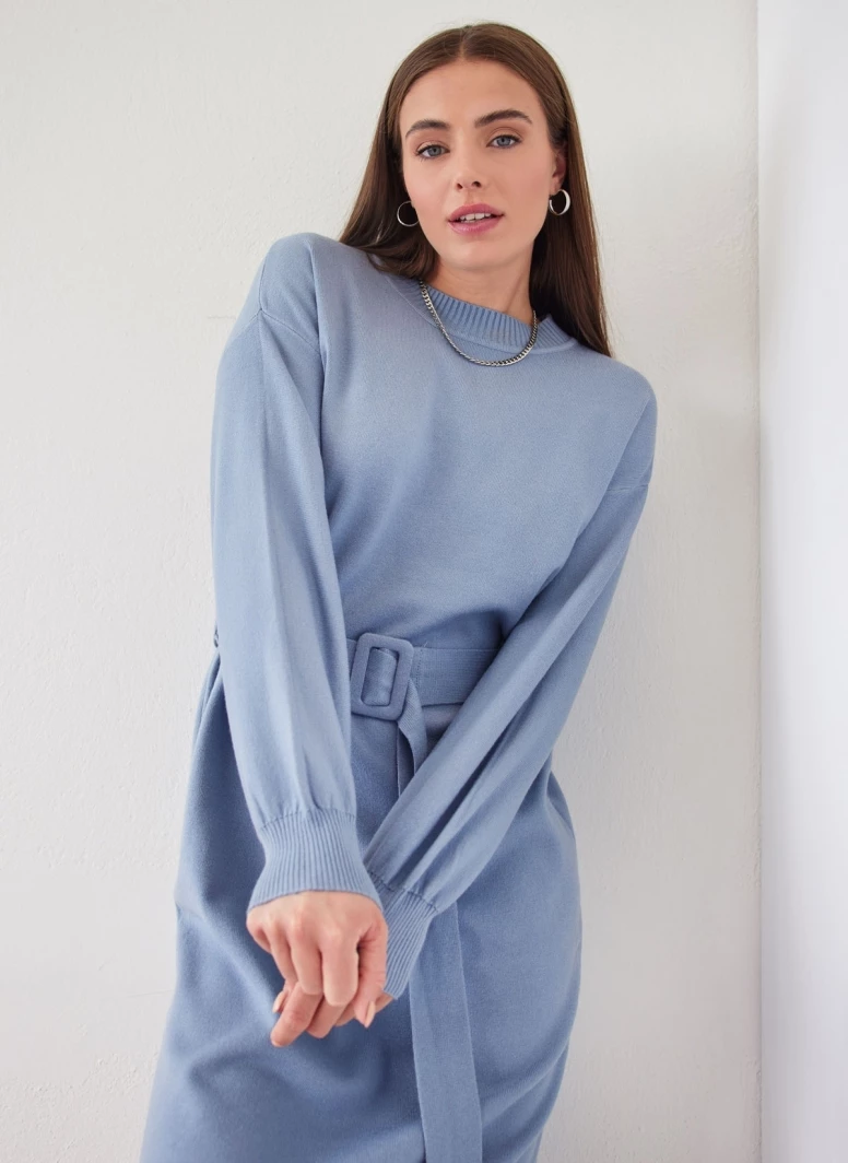 Προώθηση 🌟 The Fashion Project Πλεκτό φόρεμα με ζώνη - Ραφ 🌟 2 Προώθηση 🌟 The Fashion Project Πλεκτό φόρεμα με ζώνη - Ραφ 🌟 - Image 2