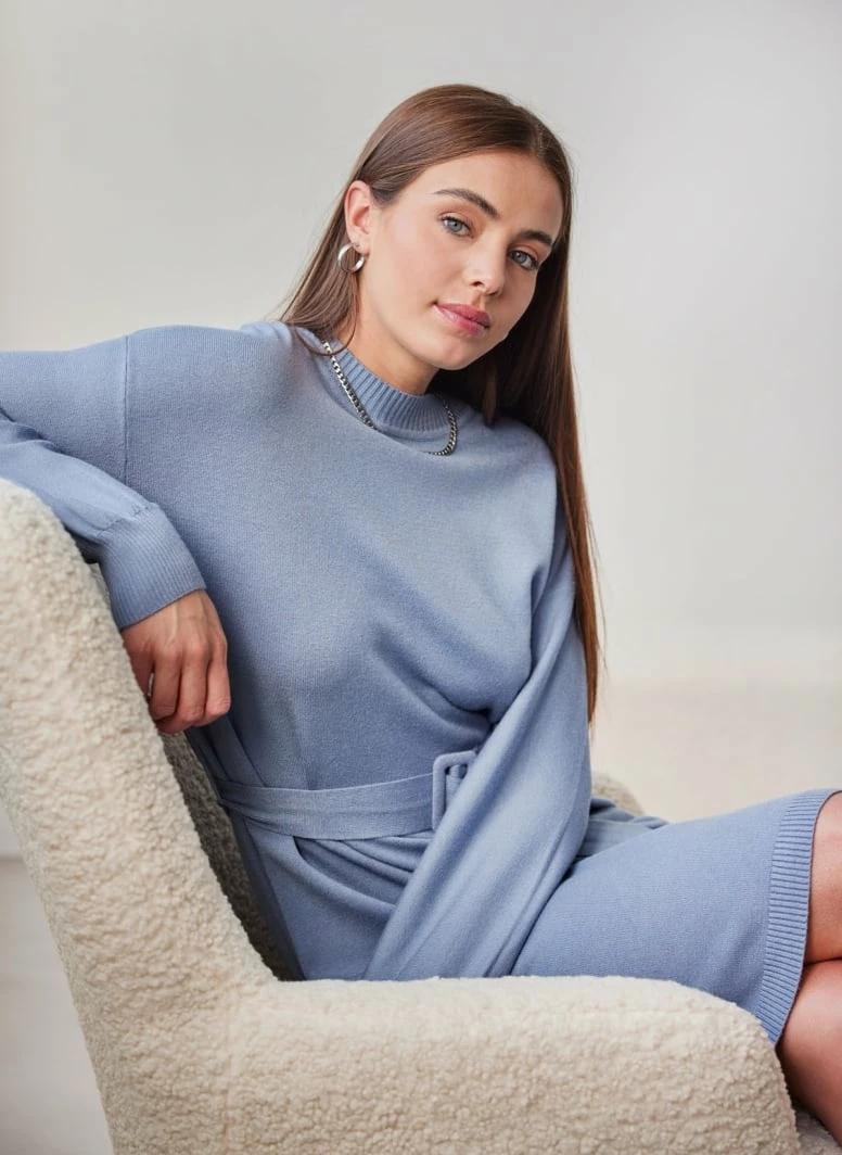 Προώθηση 🌟 The Fashion Project Πλεκτό φόρεμα με ζώνη - Ραφ 🌟 3 Προώθηση 🌟 The Fashion Project Πλεκτό φόρεμα με ζώνη - Ραφ 🌟 - Image 3