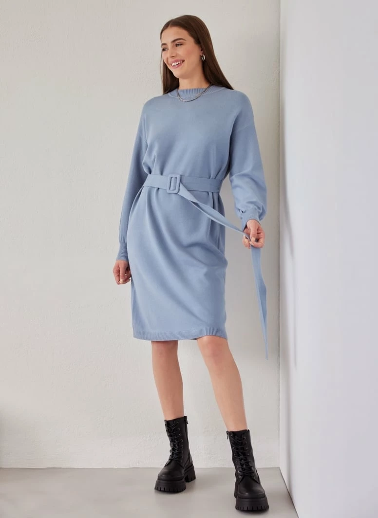 Προώθηση 🌟 The Fashion Project Πλεκτό φόρεμα με ζώνη - Ραφ 🌟 5 Προώθηση 🌟 The Fashion Project Πλεκτό φόρεμα με ζώνη - Ραφ 🌟 - Image 5