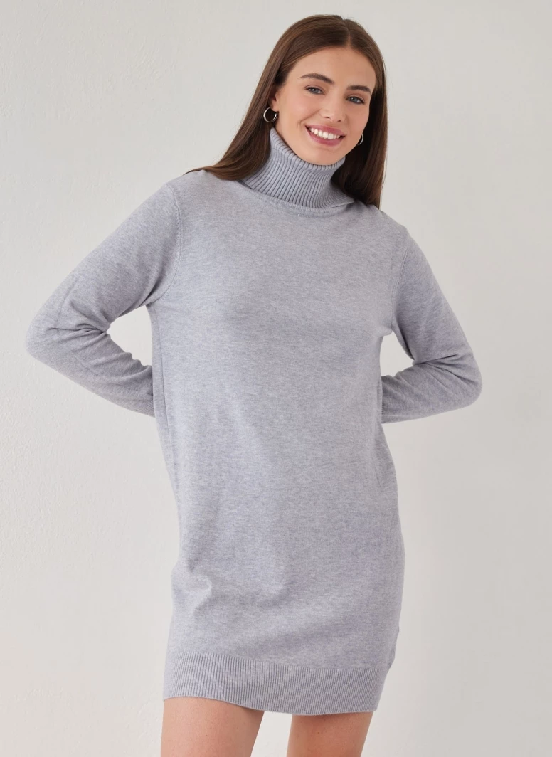 Best Pirce 💯 The Fashion Project Πλεκτό φόρεμα με ζιβάγκο - Γκρι 👏 6 Best Pirce 💯 The Fashion Project Πλεκτό φόρεμα με ζιβάγκο - Γκρι 👏 - Image 6