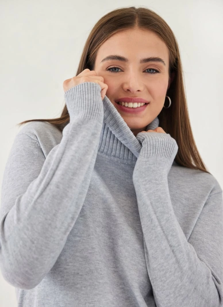 Best Pirce 💯 The Fashion Project Πλεκτό φόρεμα με ζιβάγκο - Γκρι 👏 4 Best Pirce 💯 The Fashion Project Πλεκτό φόρεμα με ζιβάγκο - Γκρι 👏 - Image 4