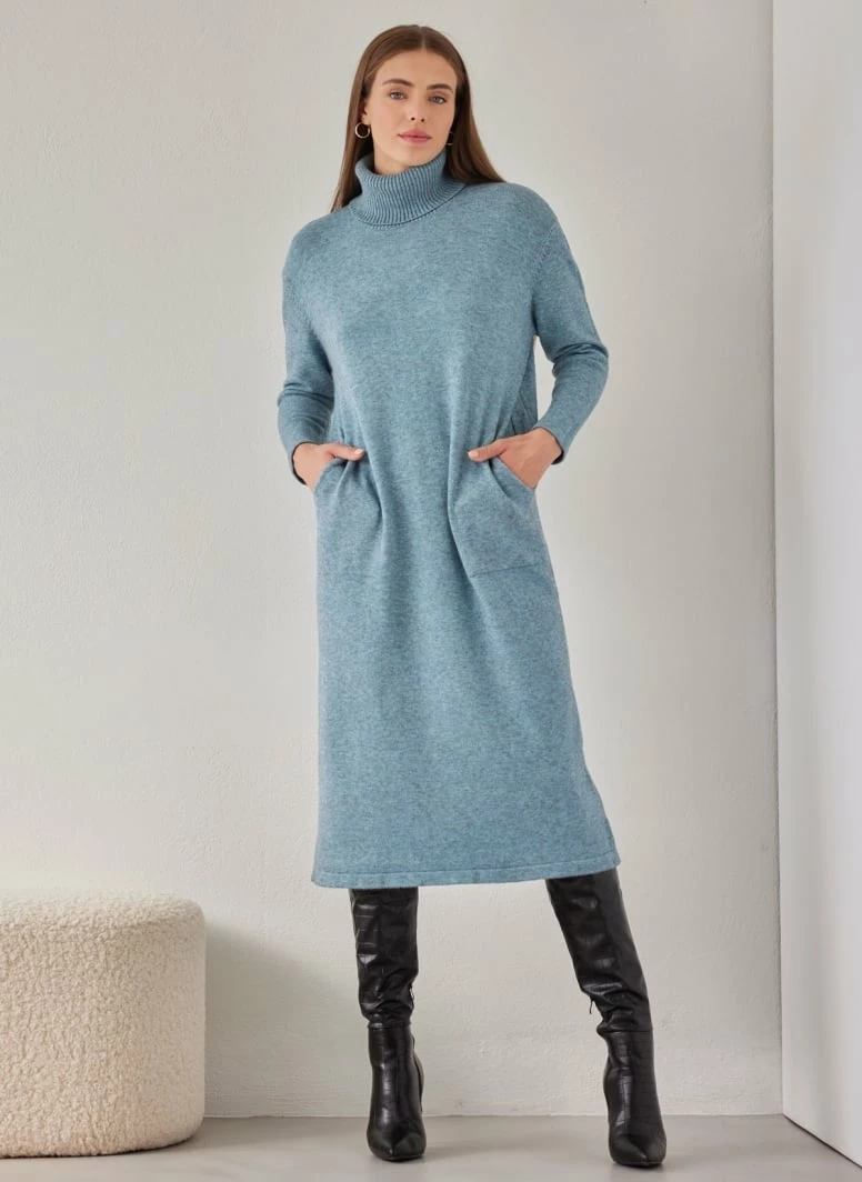 Προώθηση ❤️ The Fashion Project Πλεκτό φόρεμα ζιβάγκο με τσέπες - Οινοπνευματί ❤️ 6 Προώθηση ❤️ The Fashion Project Πλεκτό φόρεμα ζιβάγκο με τσέπες - Οινοπνευματί ❤️ - Image 6