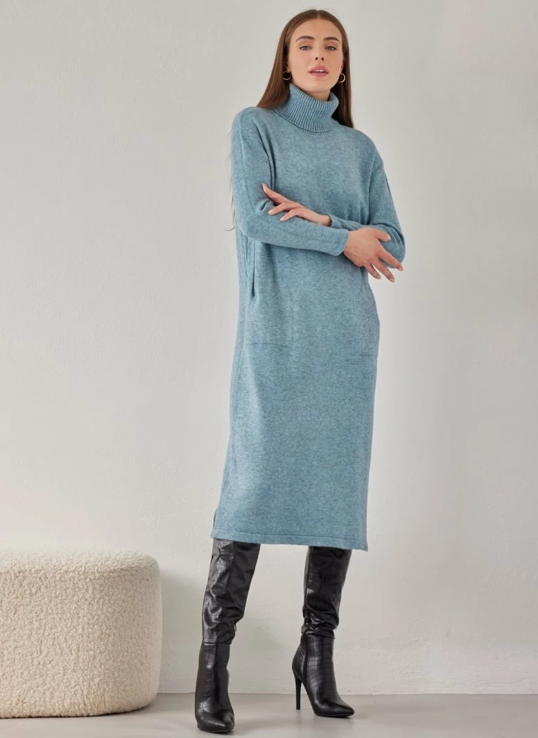 Προώθηση ❤️ The Fashion Project Πλεκτό φόρεμα ζιβάγκο με τσέπες - Οινοπνευματί ❤️ 2 Προώθηση ❤️ The Fashion Project Πλεκτό φόρεμα ζιβάγκο με τσέπες - Οινοπνευματί ❤️ - Image 2