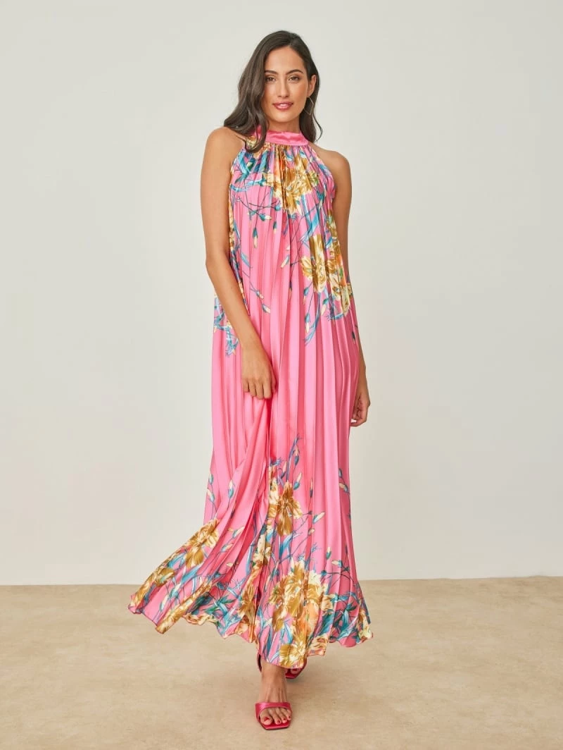 Προϋπολογισμός 🧨 TFP Φλοράλ φόρεμα πλισέ - Φούξια 🎁 1 Προϋπολογισμός 🧨 TFP Φλοράλ φόρεμα πλισέ - Φούξια 🎁