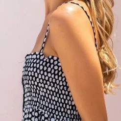 Νέος 🤩 The Fashion Project Εμπριμέ φόρεμα με λάστιχο στο μπούστο - Μαύρο 👍 -Φορέματα Εκπτώσεις forema poua me elastiko mpousto 102998 hdc7